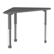 Commercial Thermal Fused Wood Laminate Top Collaborative Desk Black