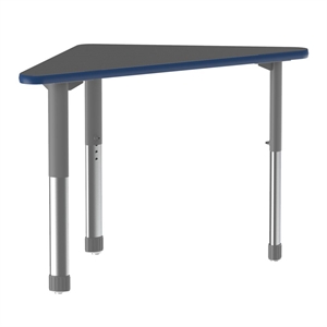 Commercial Thermal Fused Wood Laminate Top Collaborative Desk Black