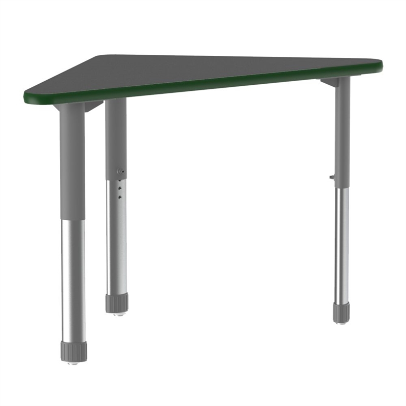 Commercial Thermal Fused Wood Laminate Top Collaborative Desk Black