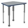 Commercial Thermal Fused Wood Laminate Top Collaborative Desk Gray