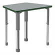 Commercial Thermal Fused Wood Laminate Top Collaborative Desk Gray