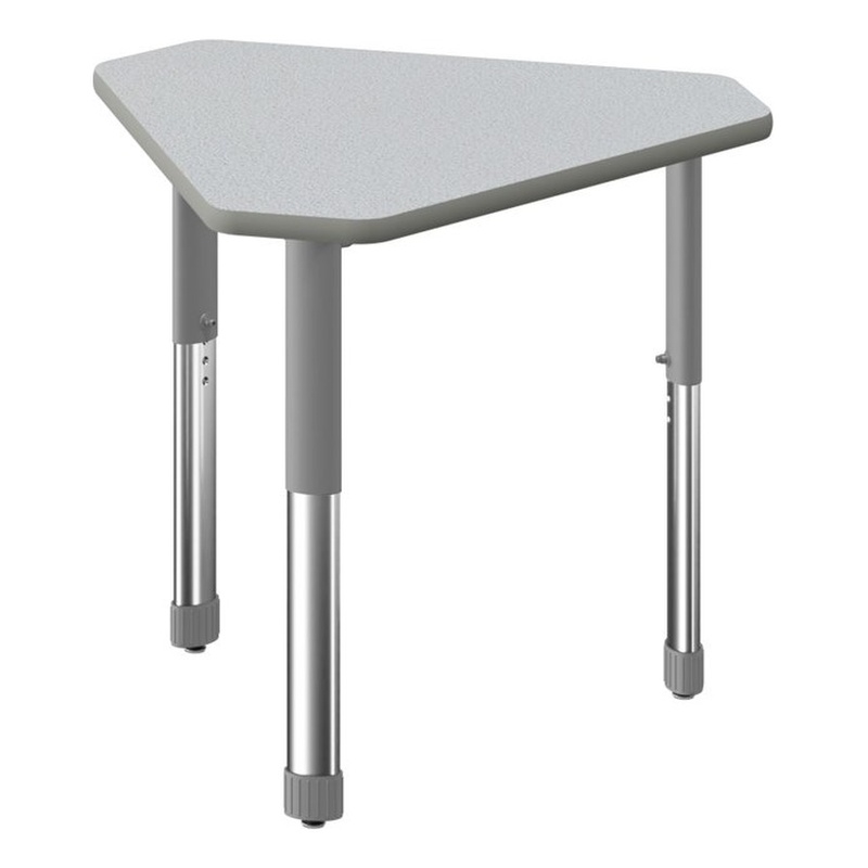 Commercial Thermal Fused Wood Laminate Top Collaborative Desk Gray