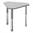 Commercial Thermal Fused Wood Laminate Top Collaborative Desk Gray