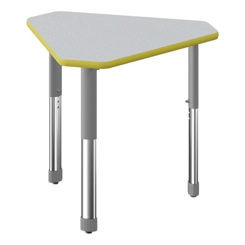 Commercial Thermal Fused Wood Laminate Top Collaborative Desk Gray