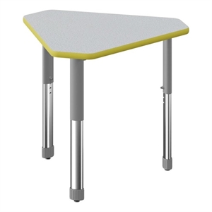 Commercial Thermal Fused Wood Laminate Top Collaborative Desk Gray