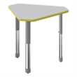 Commercial Thermal Fused Wood Laminate Top Collaborative Desk Gray
