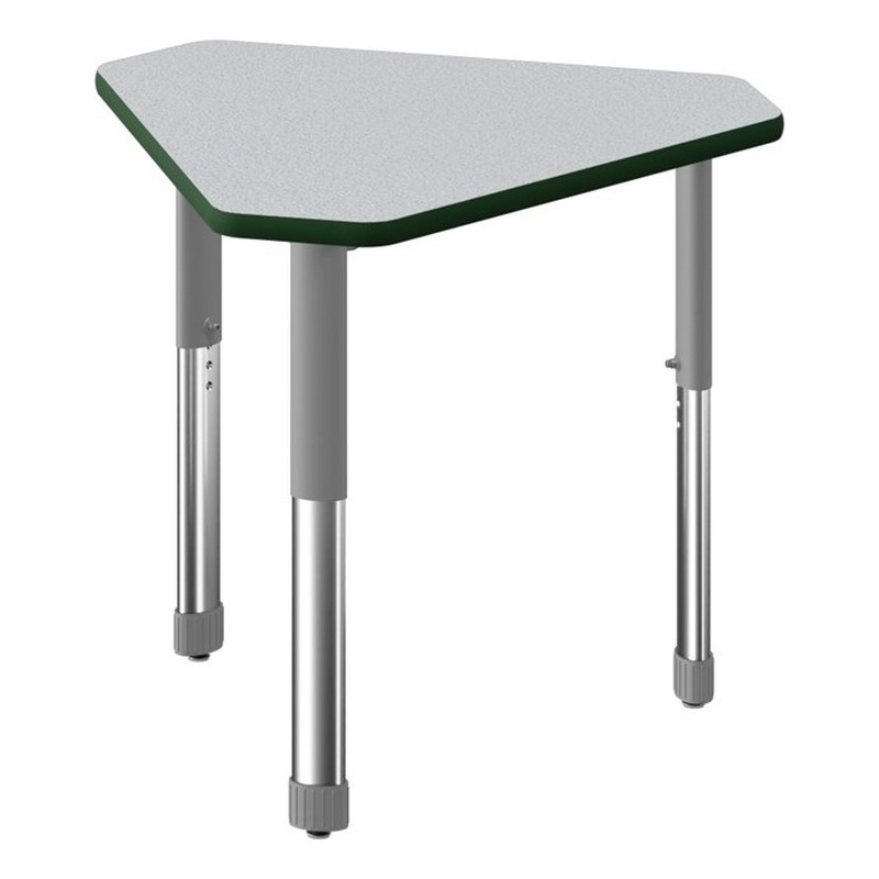 Commercial Thermal Fused Wood Laminate Top Collaborative Desk Gray