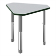 Commercial Thermal Fused Wood Laminate Top Collaborative Desk Gray