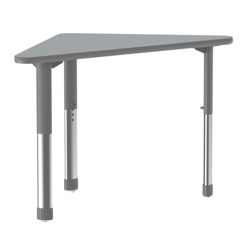 Commercial Thermal Fused Wood Laminate Top Collaborative Desk Gray