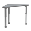 Commercial Thermal Fused Wood Laminate Top Collaborative Desk Gray