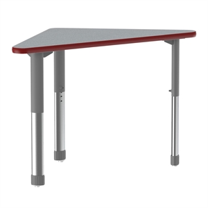 Commercial Thermal Fused Wood Laminate Top Collaborative Desk Gray