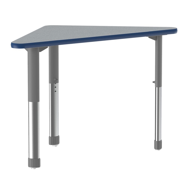 Commercial Thermal Fused Wood Laminate Top Collaborative Desk Gray