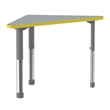 Commercial Thermal Fused Wood Laminate Top Collaborative Desk Gray