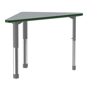 Commercial Thermal Fused Wood Laminate Top Collaborative Desk Gray