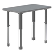 Commercial Thermal Fused Wood Laminate Top Collaborative Desk Gray