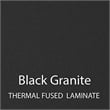 Commercial Thermal Fused Wood Laminate Top Collaborative Desk With Casters Black