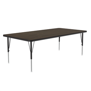 Correll 36x60&quot Top Bar Stool/Standing Height Activity Table in Walnut