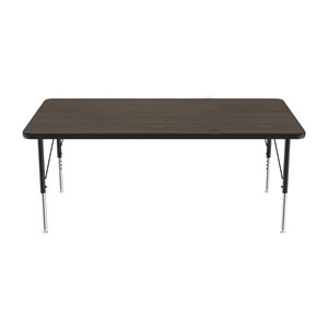 Correll 30x72&quot Econoline Melamine Activity Table in Walnut