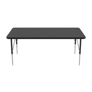 Correll 30x72&quot Econoline Melamine Activity Table in Black