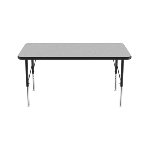 Correll 24x60&quot Econoline Melamine Activity Table in Light Gray