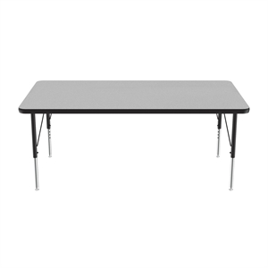 Correll 30x60&quot Econoline Melamine Activity Table in Light Gray