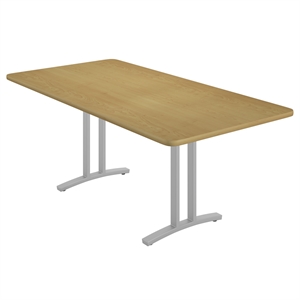 Correll 36x72 Rectangle Modern Conference Table in Fusion Maple