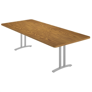 Correll 42x96 Rectangle Modern Conference Table in Oak