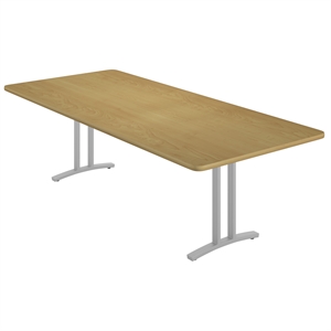 Correll 42x96 Rectangle Modern Conference Table in Fusion Maple