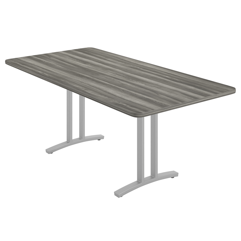 Correll 36x72 Rectangle Modern Conference Table in Driftwood