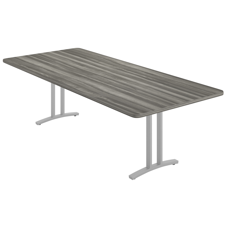 Correll 42x96 Rectangle Modern Conference Table in Driftwood