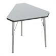 Correll 30x34 Diamond Corrella Desk w Black Band & Silver Legs in HP Gray