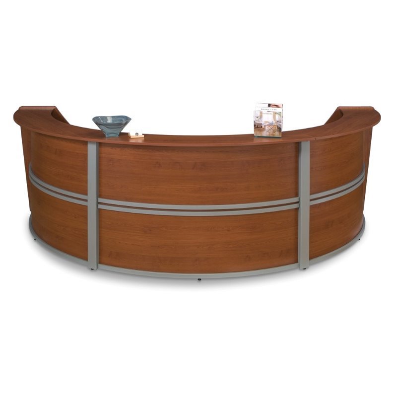 Ofm Marque Triple Unit Reception Desk In Cherry 55293 Chy