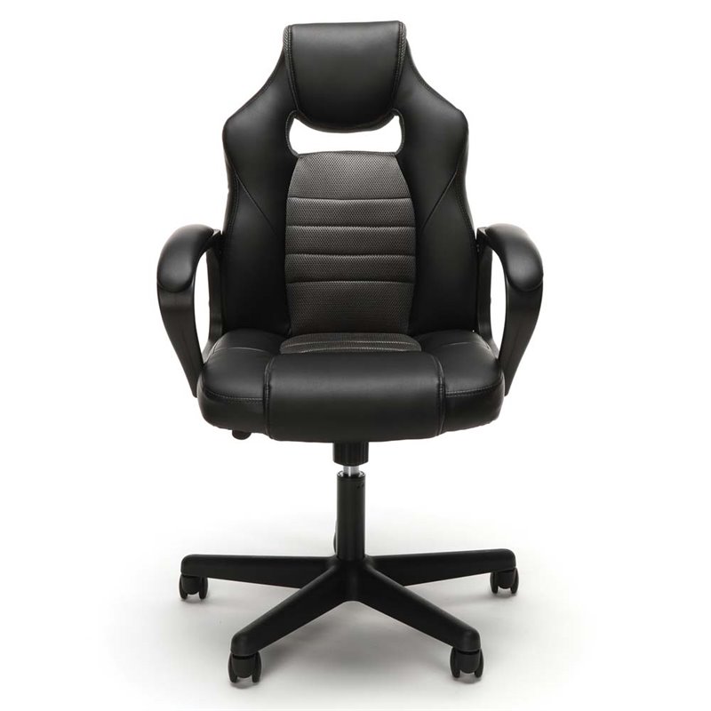 OFM Essentials Leather Racing Style Swivel Gaming Chair in ...