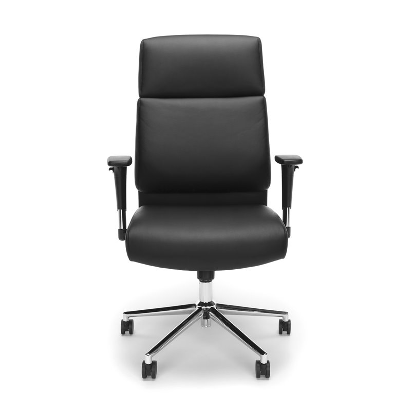 OFM High Back Leather Office Chair in Black