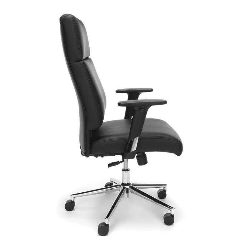 OFM High Back Leather Office Chair in Black