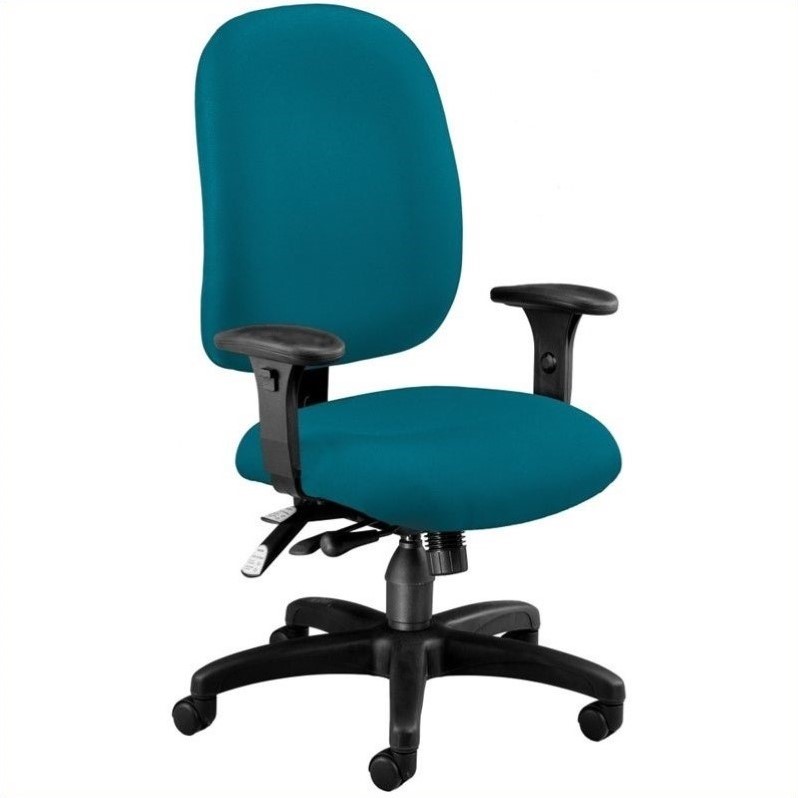 Ergonomic Task Computer Office Chair in Teal - 125-802