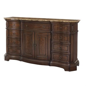 samuel lawrence edington 9 drawer dresser in brown-bb