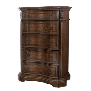 samuel lawrence edington 5 drawer chest in brown