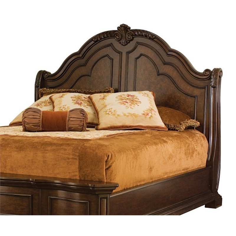 Samuel Lawrence Edington Queen Sleigh Headboard in Brown 8328252