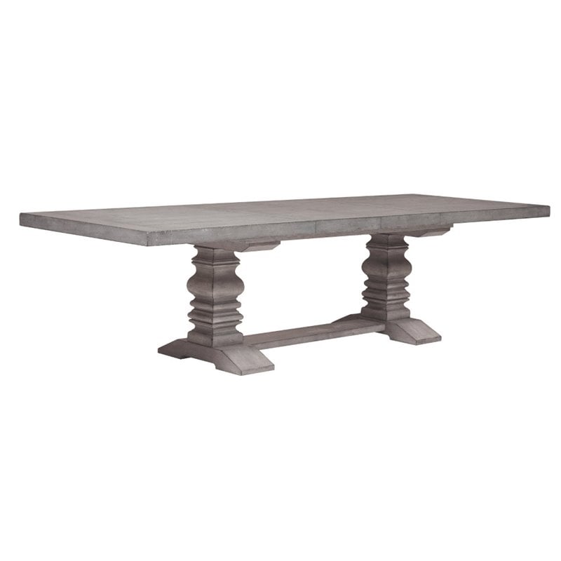 Samuel Lawrence Prospect Hill Extendable Pedestal Dining Table In Samuel Lawrence Prospect Hill Extendable Pedestal Dining Table In Gray