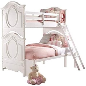 samuel lawrence furniture sweetheart bunk bed in white
