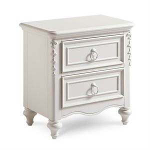 samuel lawrence furniture sweetheart nightstand in white