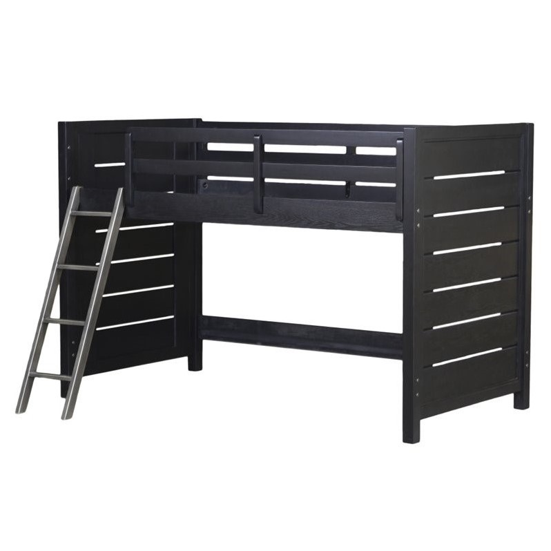 Samuel Lawrence Graphite Youth Twin Loft Bed in Brown ...
