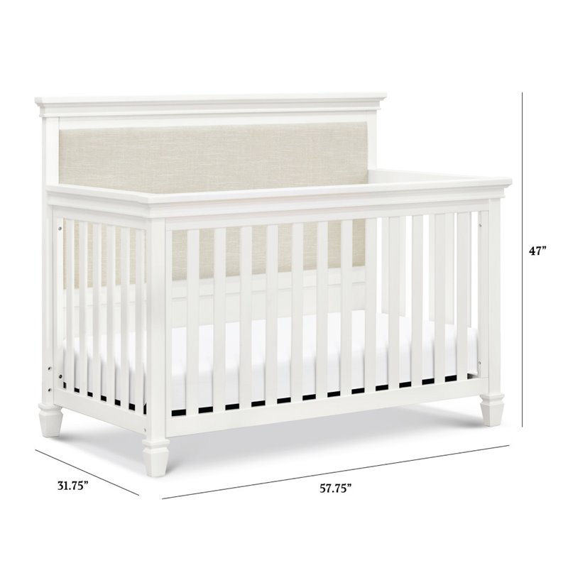 Namesake Classic Darlington 4-in-1 Convertible Crib in Warm White