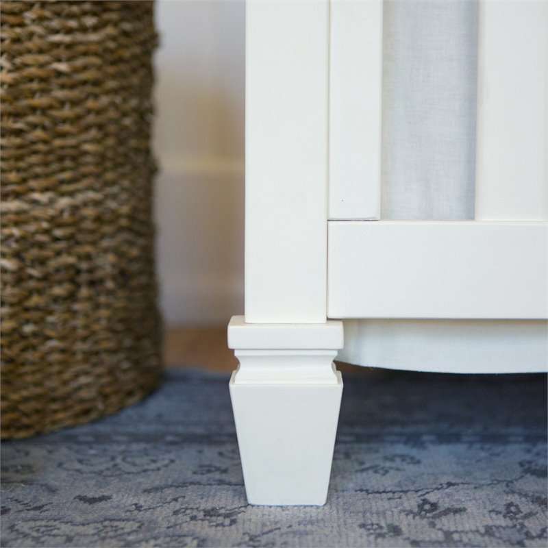 Namesake Classic Darlington 4-in-1 Convertible Crib in Warm White