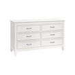 Namesake Classic Darlington 6 Drawer Assembled Dresser in Warm White