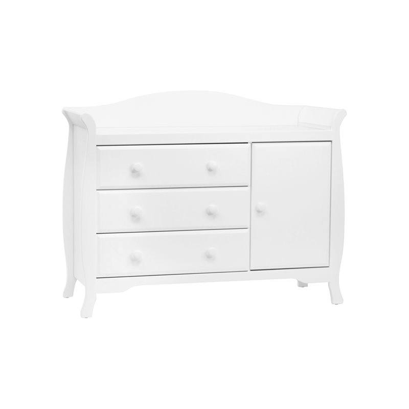 Million Dollar Baby Clic Ashbury Combo Dresser In White M8213w Million Dollar Baby Clic Ashbury Combo Dresser In White