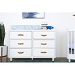 Namesake Classic Tanner 6 Drawer Bedroom Dresser in Warm White