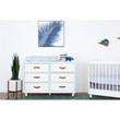 Namesake Classic Tanner 6 Drawer Bedroom Dresser in Warm White