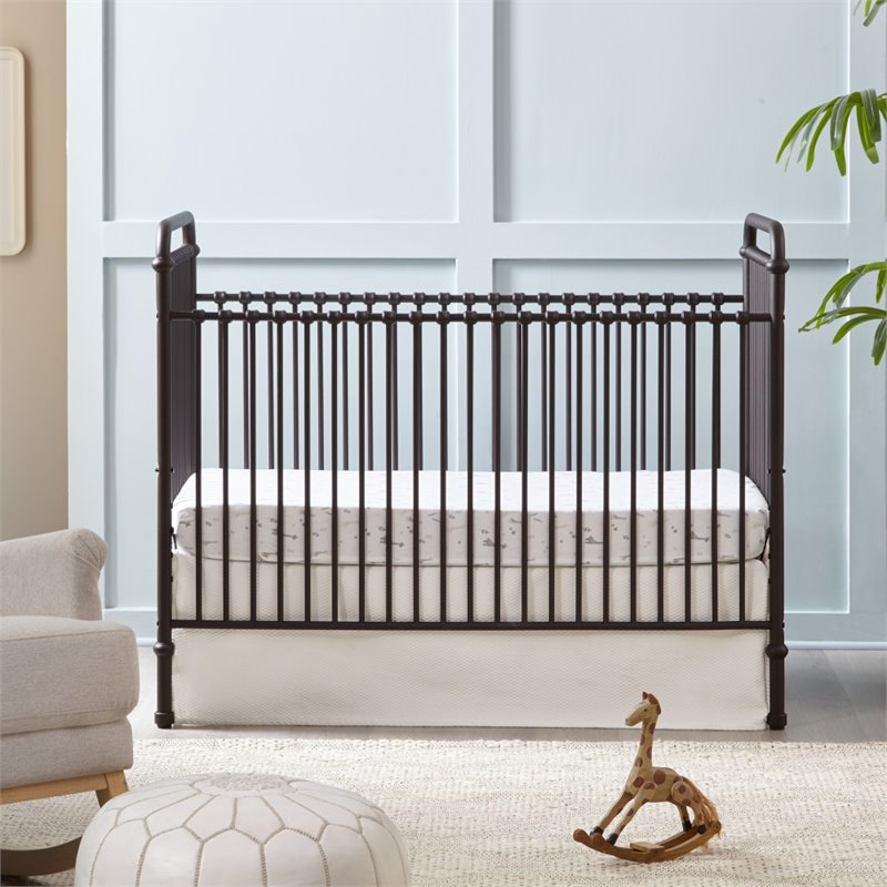 Namesake Classic Abigail 3-in-1 Convertible Iron Crib in Vintage Iron